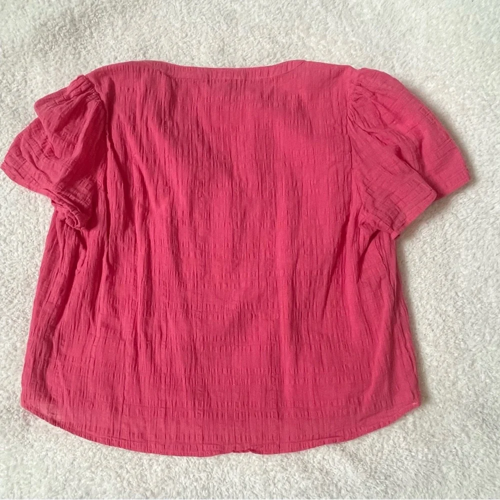 Shelby Textured Split Neck Top XL Sun-kissed coral
Evereve - Picture 11 of 13